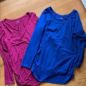 Long sleeve maternity tops